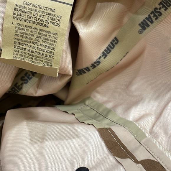 Men’s NWT Large Long Trousers Extended Cold Weather Camouflage Gore Seam - Picture 13 of 13